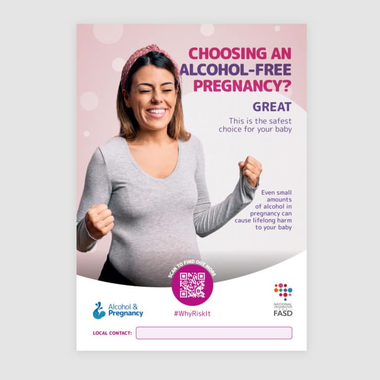 poster - choosing an alcohol-free pregnancy CONTACT